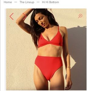 Left on Friday Hi Hi Bottom - Sweet Chilli Red